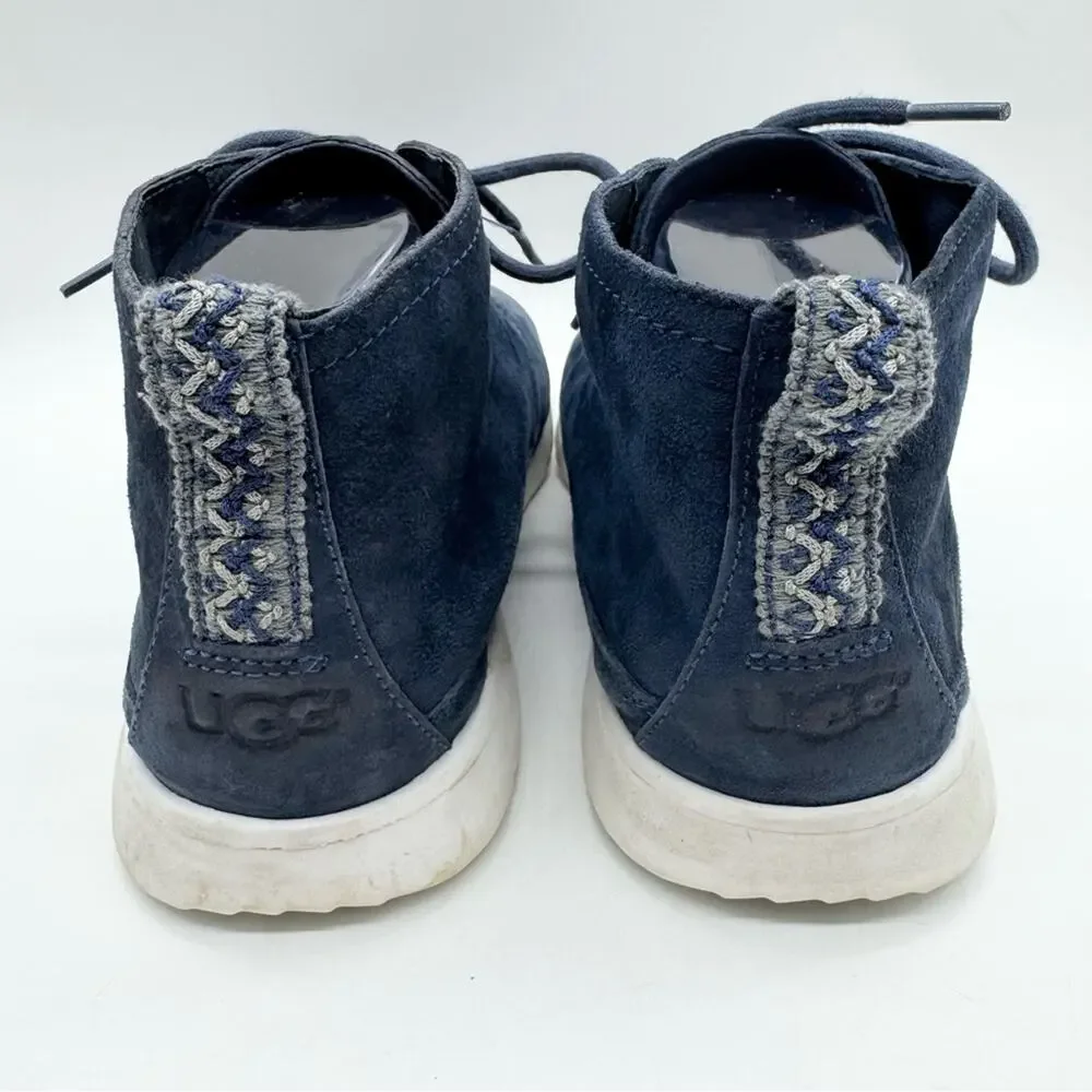 UGG Men's Freamon Suede Lace Up Chukka Boot In Navy Sz 9 Preppy Office Business